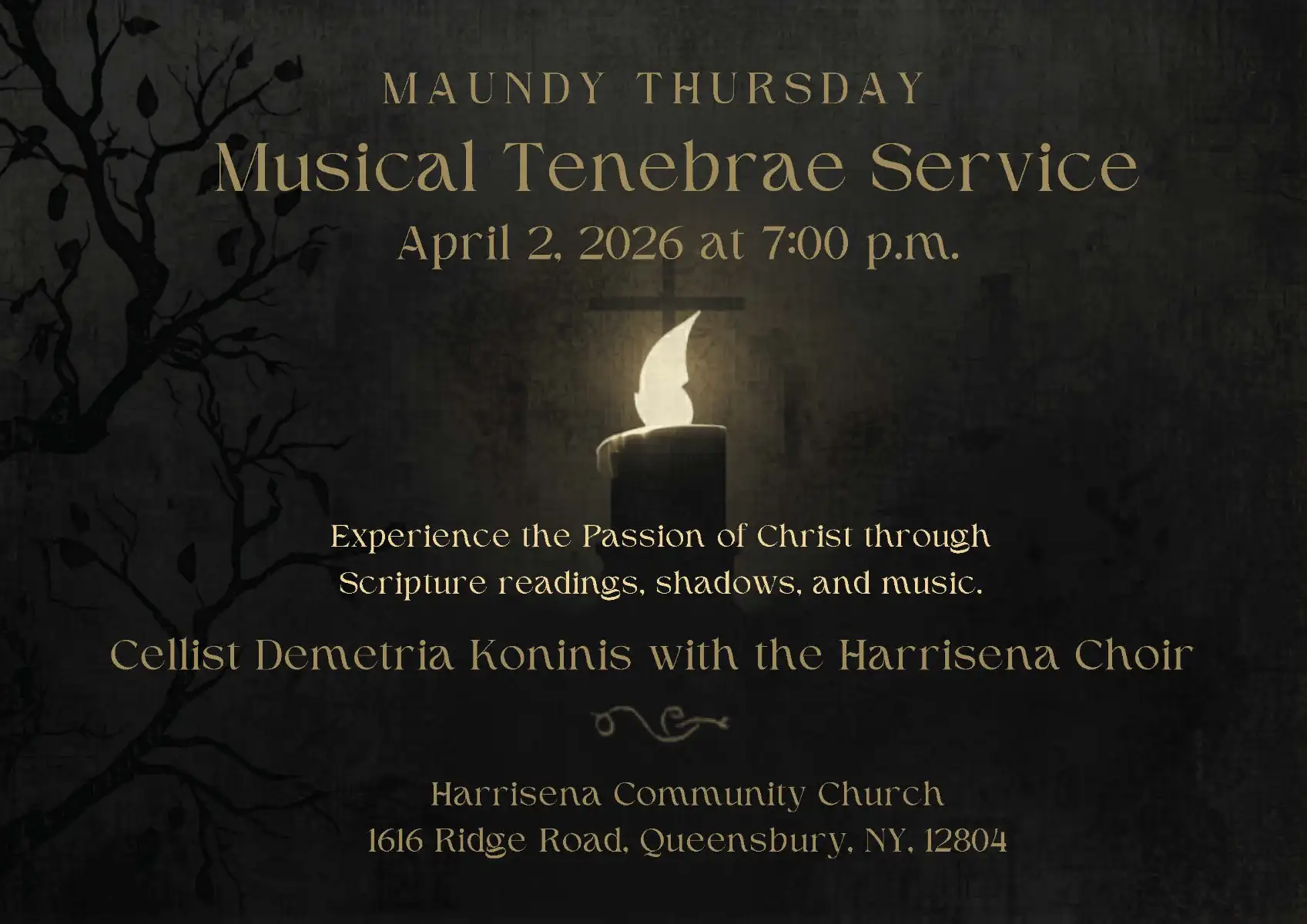 Maundy Thursday Musical Tenebrae Service