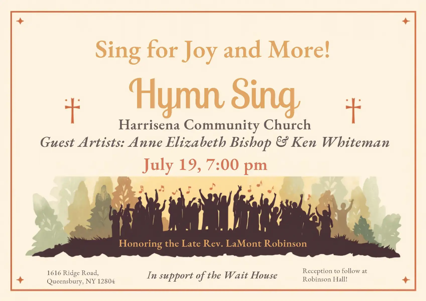 July 19th Hymn Sing